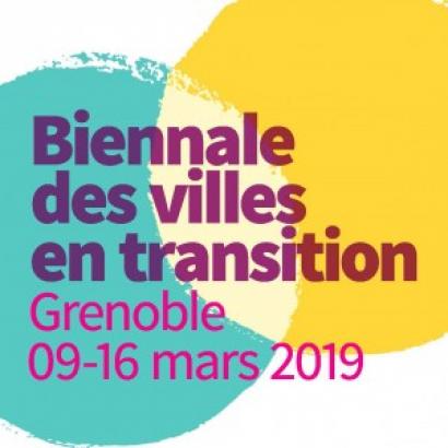 Affiche de la Biennale des villes en transition 2019